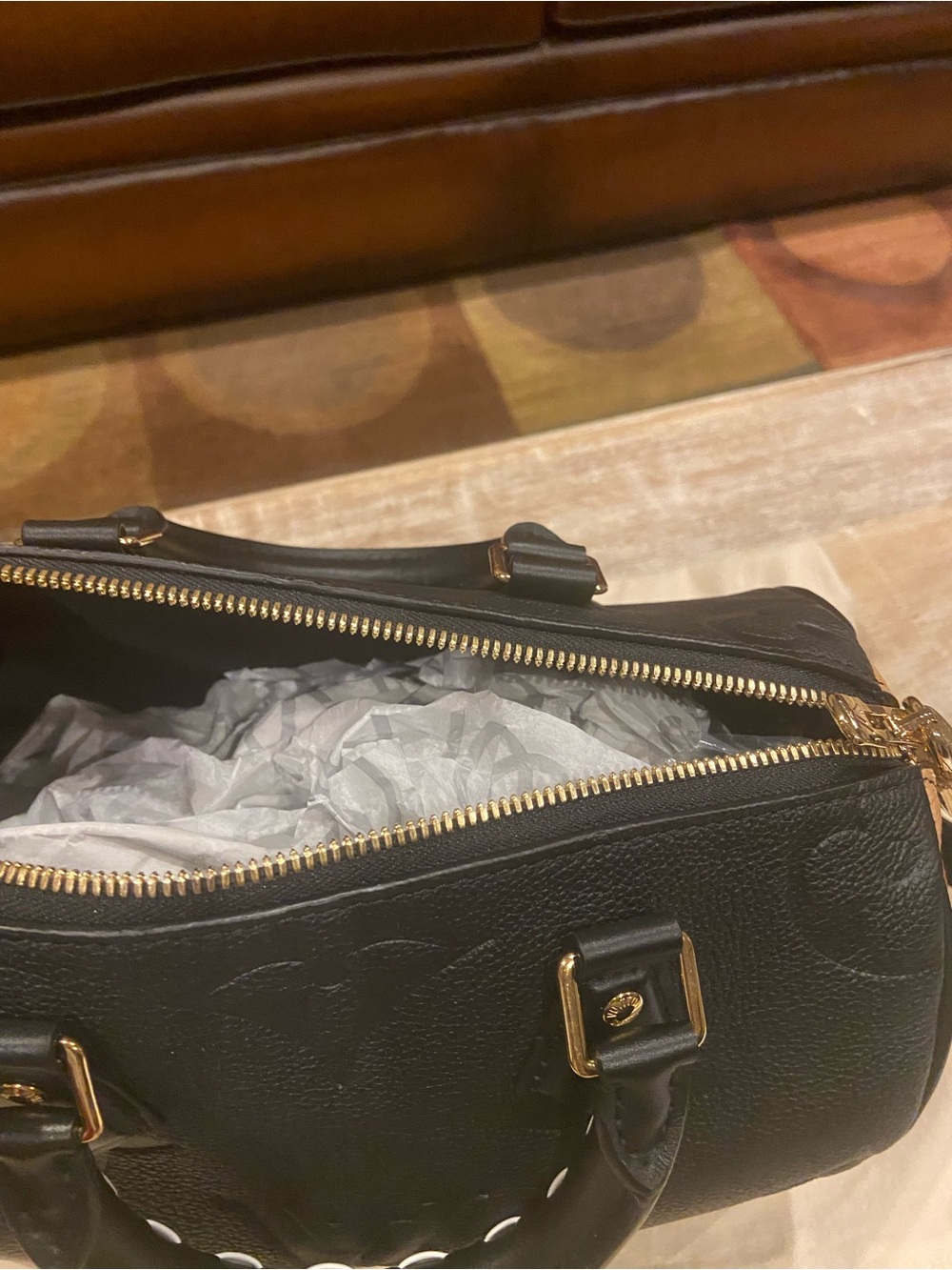Louis Vuitton Wild at heart speedy 25 black leather and leopard satchel - Picture 5 of 6
